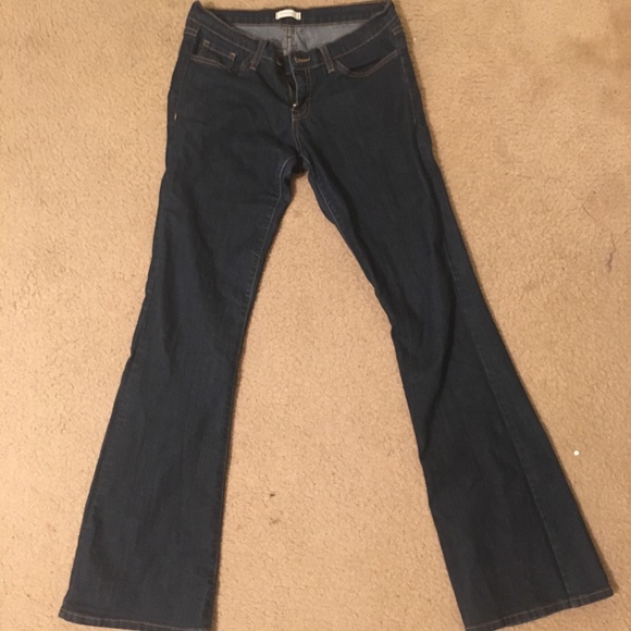 Boot cut / Flare dark denim wash Phanuel Jeans - Picture 2 of 2